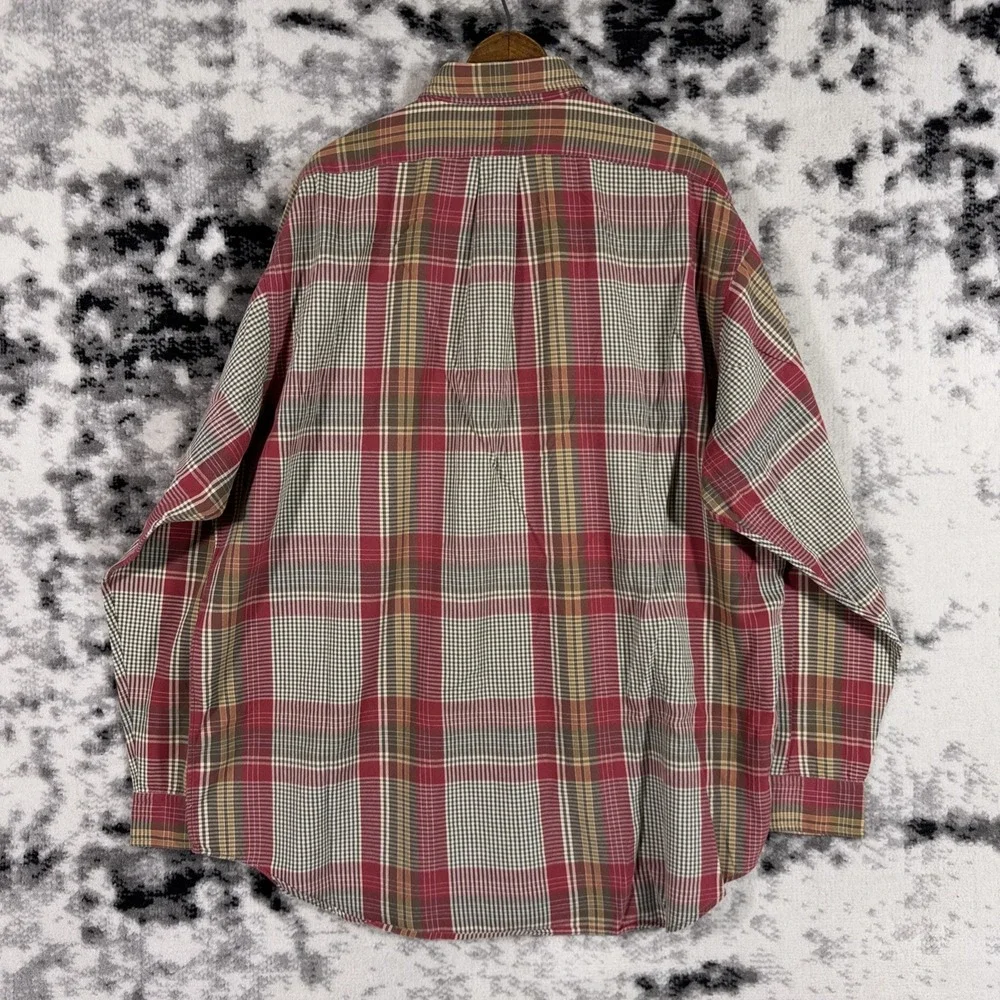 Polo Ralph Lauren‎ Shirt Mens Size Extra Large Double Chest Pocket Preppy Y2K